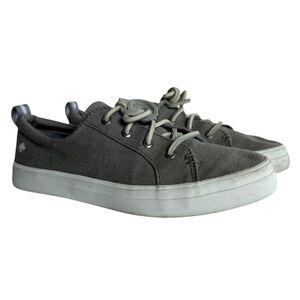 Sperry Top- Sider Crest Vibe Gray Canvas Sneaker Size 8